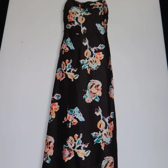 Vince Black Floral Midi Dress - Picture 4 of 4